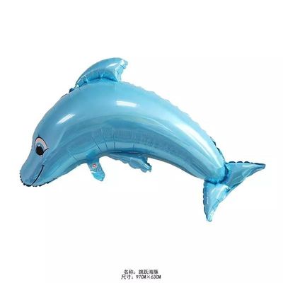 Buy Wholesal Hot sale cartoon dolphin party foil helium balloons for birthday or festival online manufacture