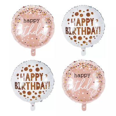 Buy Wholesal Party Things 18 Inch Happy Birthday Round Foil Party Floating Balloons Mylar Balloons For Birthday online manufacture