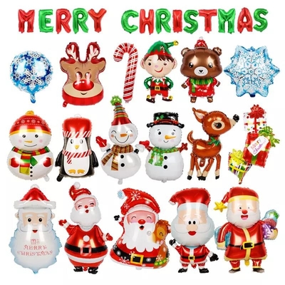 Good price Wholesal 2022 New Christmas Foil Balloon Elk Snowman Santa Claus Christmas Party Decorations Party Balloon online