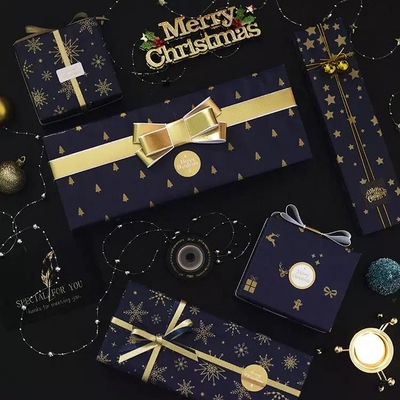 Good price Classic Black White Custom Roll Wrapping Paper Christmas Gift Wrapping Paper Rolls online