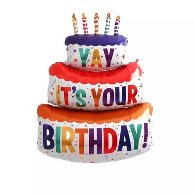 Buy Cake Theme Aluminum Foil Balloons Kids Toys For Birthday Party Decoration online manufacture