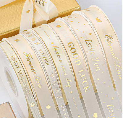 Buy Gold Plated Blessing Flower Gift Wrap Ribbon for Wedding Confession Proposal online manufacture