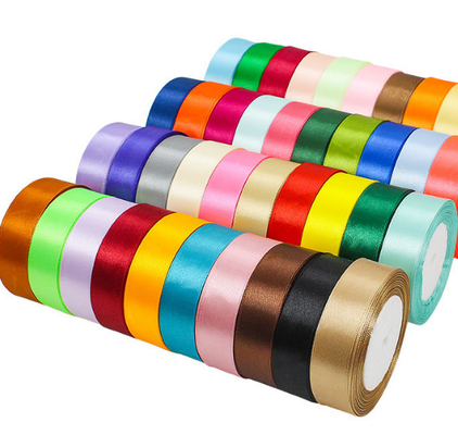 Good price Gift Wrapping Polyester Satin Ribbon For Flower Packing Holiday Gift Box Ribbon online