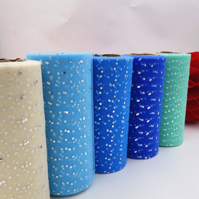 Buy Durable Organza Tulle Rolls with 28E Density and 100Y Length online manufacture