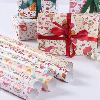 Good price Customizable Gift Wrap Paper Roll Recyclable And Eco Friendly Packaging Solution online