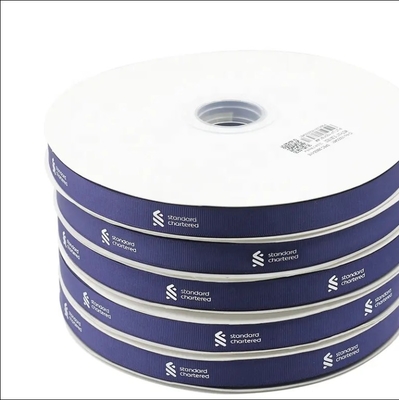 Buy Polyester Custom Logo Ribbon Roll Gift Wrap Decorated With Luxury Ribbons For Gift Wrap online manufacture