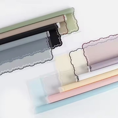 Good price Frosted Flower Wrapping Paper With Wavy Lines Gift Packaging Waterproof Gift Wrapper online