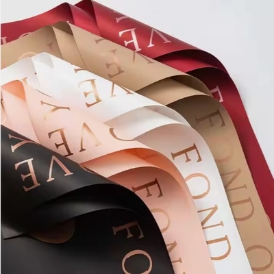 Good price 50g Love Bronzing Waterproof Tissue Paper for Custom Bouquet Wrapping and Packaging online