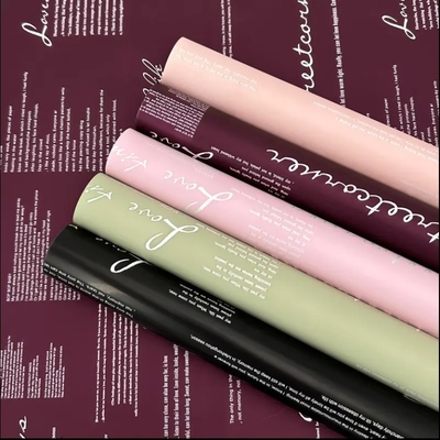 Good price Customized Color Opaque Flower Wrapping Paper for Waterproof Gift Packaging online