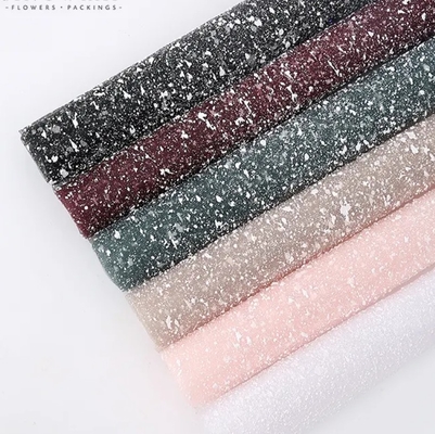 Good price Fancy Design Snow Mesh Wrapping Paper in Bright Colors for Flower Packing online