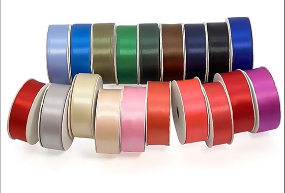Good price 100% Polyester Satin Ribbon Roll for Floral Bouquets and Gift Packaging online