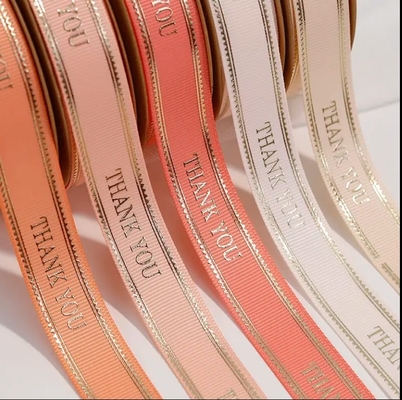 Good price 17X17X3 cm Package Size Decorative Gold Foil Branded Ribbon for Customized Packaging online