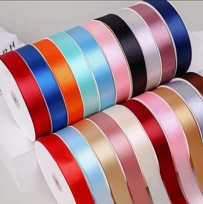 Buy Gift Packaging Satin Ribbon Roll Custom Printed Ribbon online manufacture