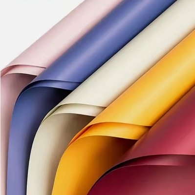 Good price Wholesale custom design pure color rose gift packaging wrapping paper for flower bouquet online