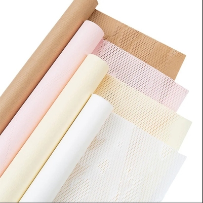 Good price 18 Colors Kraft Paper Wrap Roll for Flowers Pack Accessories Gifts Moving Shipping Honeycomb Packing online