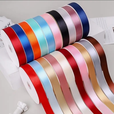 Buy Decoration Satin Ribbon Roll Custom Printed for Double Face and Single Face Gift Wrap online manufacture