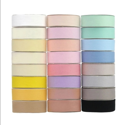 Good price 24 Color Polyester Cotton Stain Wrap Ribbon For Gift Wrap Customer Customization online