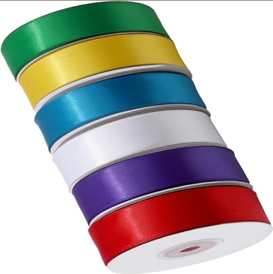 Good price Wholesale Factory Liston Satin Ribbon Roll Solid Color Decorative Polyester Ribbon Tapes for Gift Wrap online