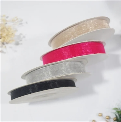 Good price Eco-Friendly Organza Ribbon 196 Color Options for DIY Gift Wrapping and Baking Decor online