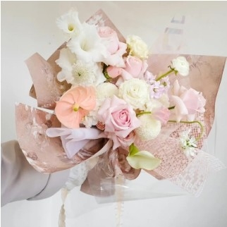 Good price Dream Back Garden Flower Packaging Printed Paper Three-dimensional Pattern Small Fragrance Series Packaging Paper Materials online