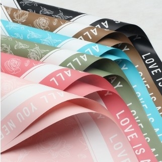 Good price Rose Garden Flower Wrapping Paper Plastic Film Small Fresh High-end DIY Handmade Flower Shop Flower Art Materials online