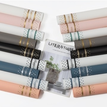 Good price Waterproof flower packaging paper flower shop materials small beautiful Korean paper bouquet flower paper rose packaging material paper online