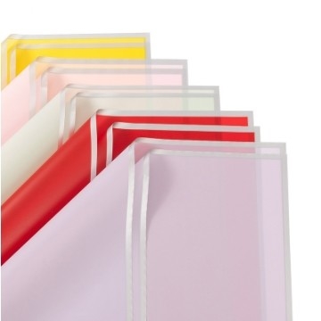 Good price Waterproof Silver Edge Jelly Film OPP Flower Wrapping Paper for Floral Bouquets online
