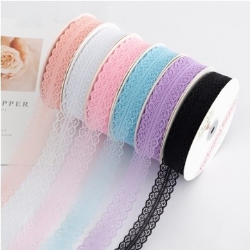 Good price Customized Color 3cm Lace Ribbon for Wedding Dress Accessories Flower Bouquet and Baking Packaging online