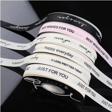 Good price Customized Color English Ribbon for Floral Packaging 1.5cm Width 9X9X1.5cm Package Size Ribbed Design online