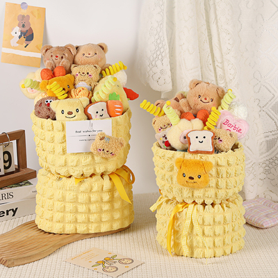 Good price Butter Bear Doll Cartoon Bouquet Doll Cute Graduation Gift Girlfriend Send Girl Birthday Lover Children's Day Gift online
