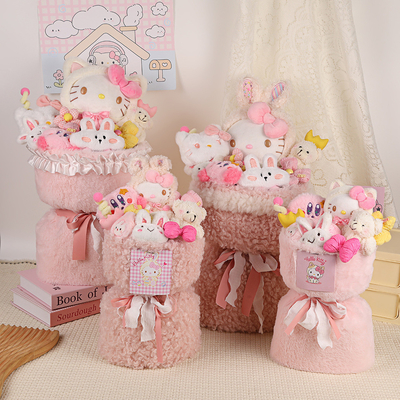 Buy Gift Delu Gypsophila Doll Bouquet Ornaments Birthday Girl Stuffed Animal Flower Bouquet online manufacture