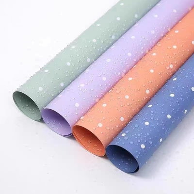 Good price Waterproof Double-Sided Polka Dot Bouquet Wrapping Paper for Ouya Paper Flower Packaging in 58CM * 58CM Customized Size online