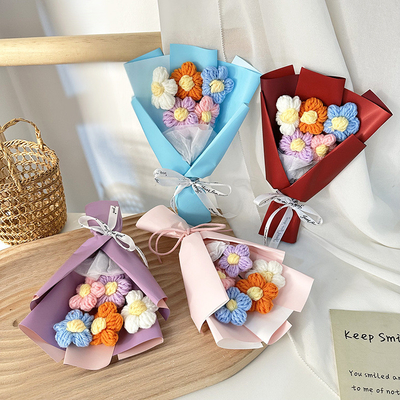 Good price Valentine's Day Delight Mini Bouquet with Woolen Rose Puff Flower in Various Colors online