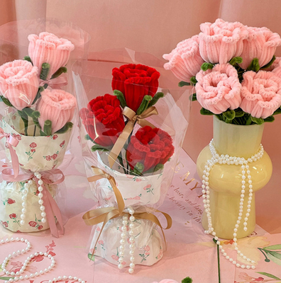 Good price Niu Niu Bang Pipe Cleaner Rose Bouquet Handcrafted Beauty for Your Home online