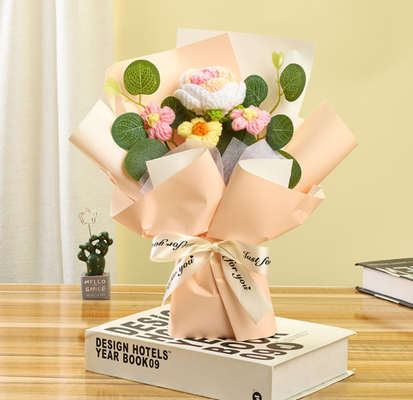 Good price Variety Flower Knitted Artificial Flowers 30x24cm online