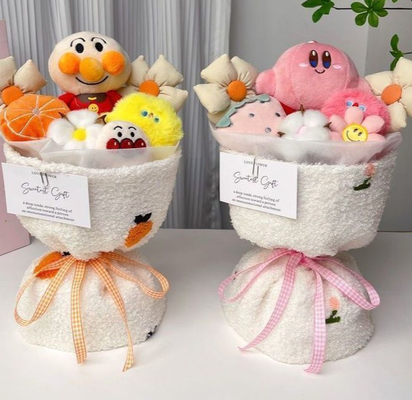 Buy Variety of Dolls Adorable Plush Toy Flower Gift Bouquet in Eye-Catching Colors online manufacture