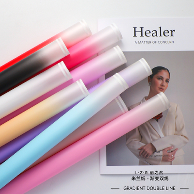 quality Customized Color Flower Wrapping Paper for Lollipop Bouquets Matte Packing Paper from Gradient Milano factory