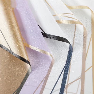 Good price Gold-Trimmed Corner Korean Style Waterproof Floral Wrapping Paper Matte Bouquet Wrap for Flower Shop online