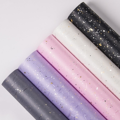 Good price Glittering Gold/Silver Foil Gift Wrapping Paper - Flower Bouquet Packaging Material online
