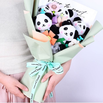 Buy Panda Plush Doll Graduation Bouquet Graduation Season Bouquet Gift for Classmates and Girlfriends Finished Product of Children's Day Bouquet online manufacture