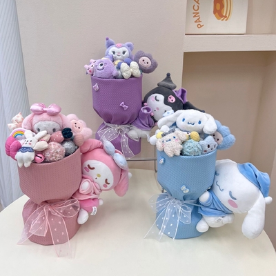 Buy Cartoon Kuromi Doll Bouquet Creative Gift Birthday Gift Bouquet for Girlfriend Graduation Season Valentine's Day Gift online manufacture