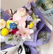Good price Impressionist Atmosphere Flower Wrapping Paper online