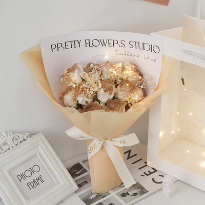 Good price A new bouquet of crushed ice blue roses for Valentine's Day on May 20th online