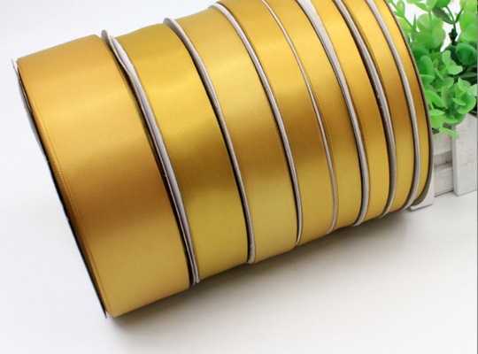 Good price Golden high-density ribbon, colorful ribbon, home textile, fresh flower strap online