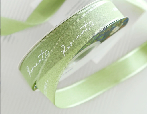 Good price 2.5cm solid color linen yarn flower ribbon bouquet ribbon flower shop material floral ribbon online