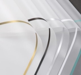 Good price Simplified style matte paper border with high-end floral packaging paper online