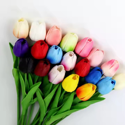 Good price Artificial Factory Tulip Flower Wedding PU Real Touch Fake Flowers Tuliper Decor Arrangement Bouquets Artificial Tulip online