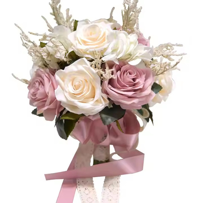 Good price Artificial Flower Bouquet Rose Peony Silk Flowers for Wedding Decoration Bride Bridesmaid Bridal Bouquet Flower online