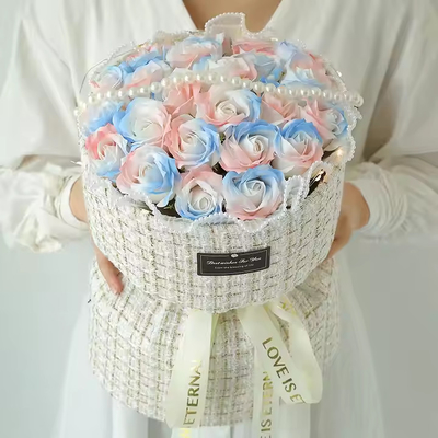 Buy Hot Sale New Arrival Artificial Foam Eternal Soap Flowers Bouquet Valentine's Day Rose Gift online manufacture
