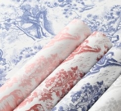Good price European retro printed kraft paper flower packaging paper online